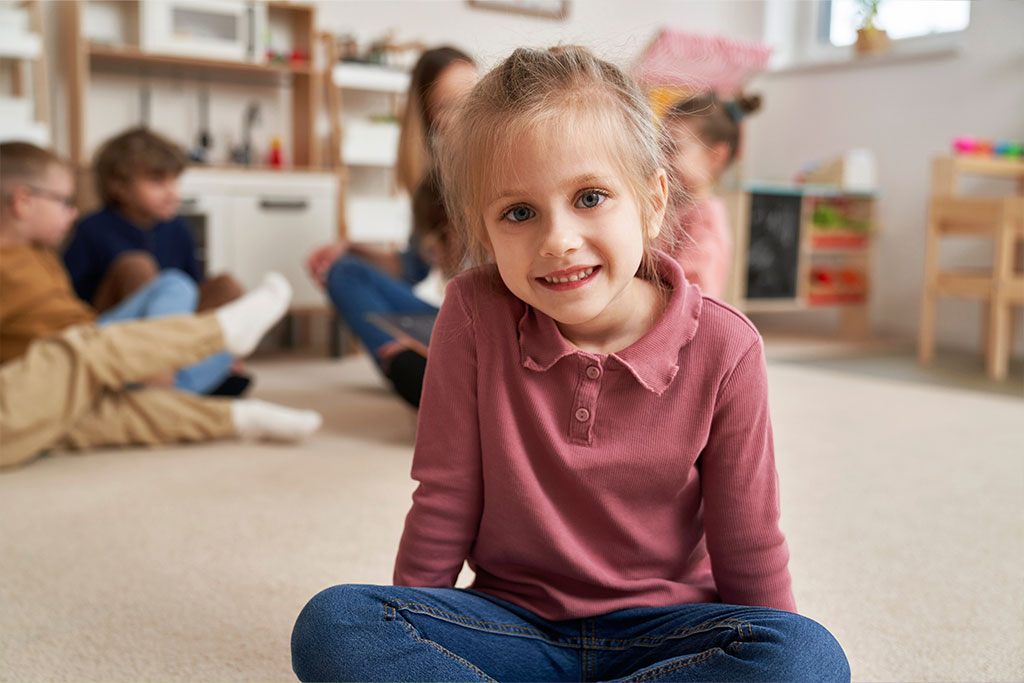 Family receiving home-based support services